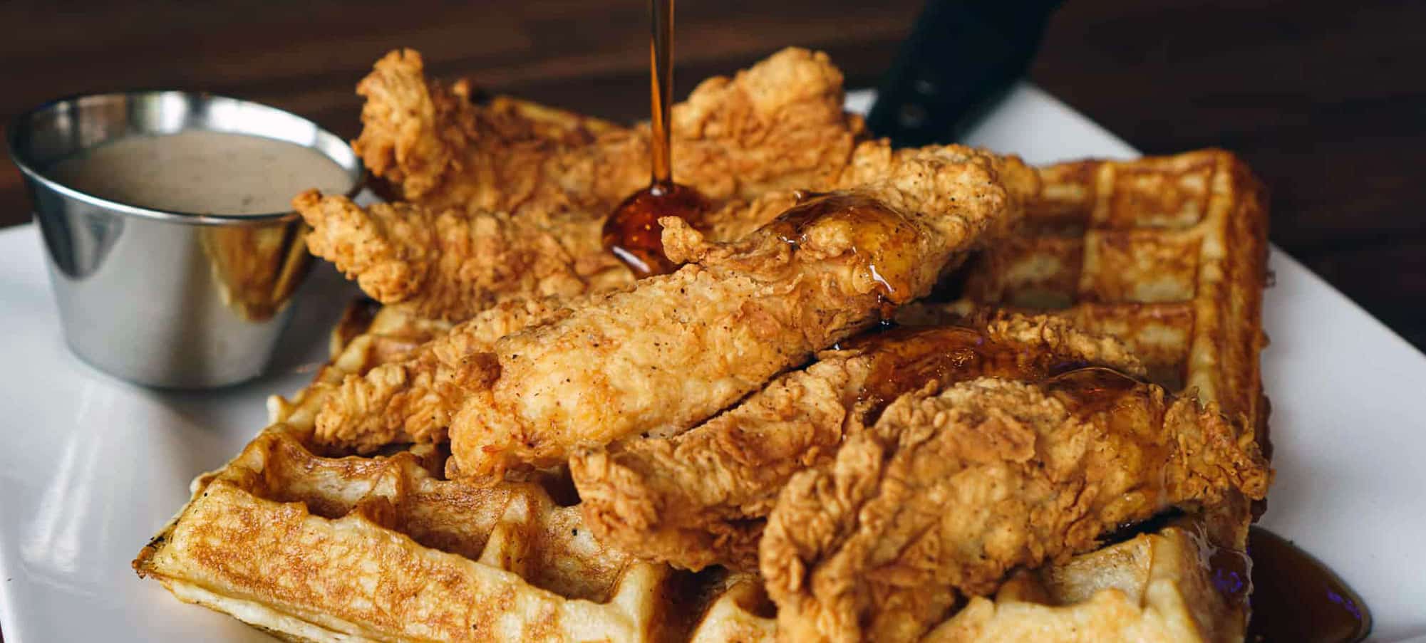 BB's Breakfast of Saints - Chicken and Waffles